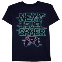 Gildan Boy&#39;s T Shirt Next Level Gamer Size X-Small 4-5 Navy Glow In The Dark - £7.16 GBP