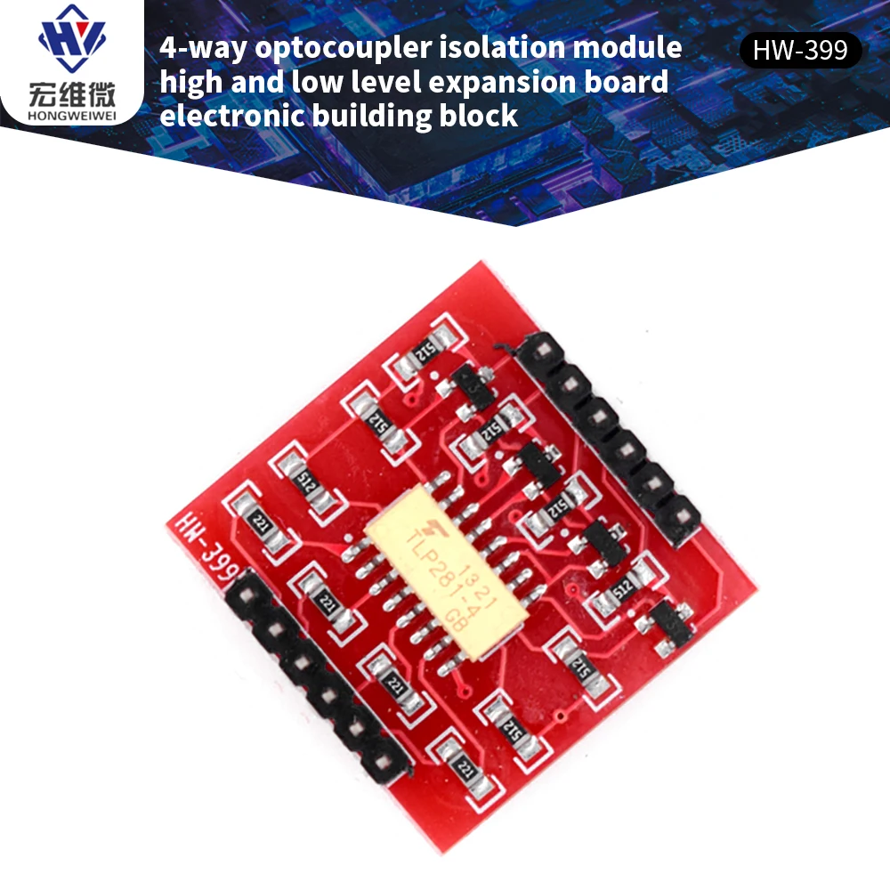 TLP281 4 Channel Optocoupler Isolation Module High/Low Level Expansion Board for - £6.72 GBP