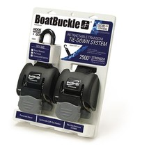 BoatBuckle Retractable Transom Tie-Down - 2&quot; Web (Pair) - £99.51 GBP