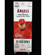 Los Angeles Angels vs Tampa Bay Rays Game 59 MLB Ticket w Stub 08/16/2012 - £9.14 GBP