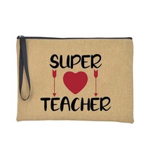 Super Teacher Print Clutch Bags Women Wallets Shopping Coin Keys Phone Storage H - £8.93 GBP