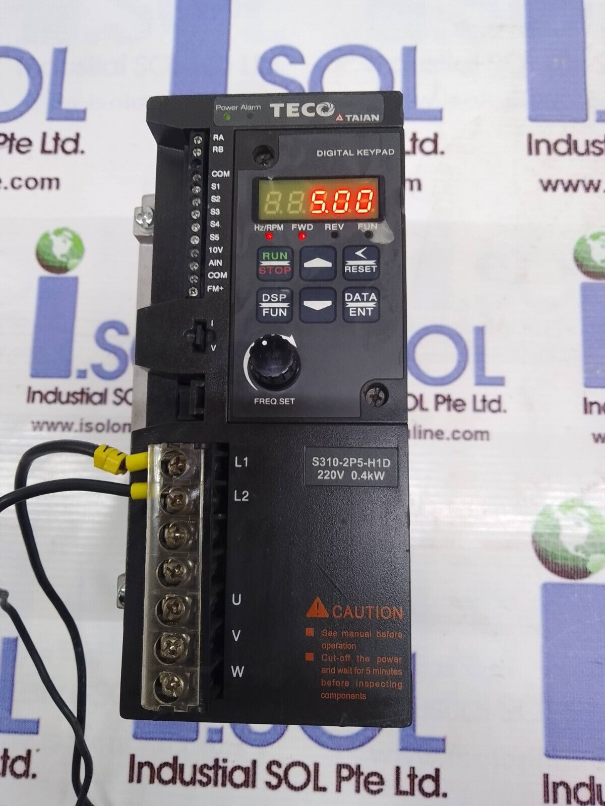 TECO S310-2P5-H1D Inverter Vfd Frequency Ac Drive 0.5HP/0.4kW 6 930975 1... - $523.25