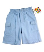 Stride Rite Cargo Shorts Boys 3T Blue Elastic Waist Pull On Pockets Jers... - £7.49 GBP