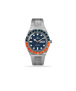 Timex Q Re-issue of 1970&#39;s 38mm Stainless Steel Bracelet Watch Blue Dial - $245.59 CAD