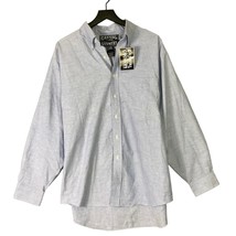 Casual Country Men&#39;s 2XL Blue Long Sleeve 100% Cotton Button-Up Dress Sh... - $25.74