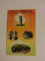 015 Vintage Luray Virginia Color Postcard Unused Greetings - £4.70 GBP