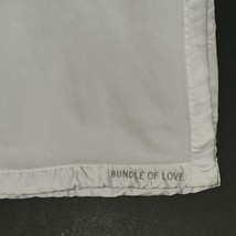 Carter&#39;s Bundle of Love White Fleece Baby Blanket Satin Trim 28x39 - £33.28 GBP