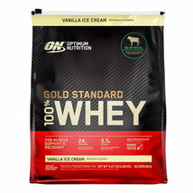 Optimum Nutrition Gold Standard 100% Whey Protein Powder, Vanilla Ice Cream, 5.4 - £70.78 GBP