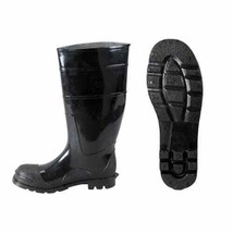 Black Pvc Boots, Size 8 (18821) - £59.01 GBP