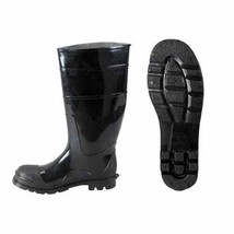 Black Pvc Boots, Size 8 (18821) - £57.81 GBP