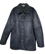 VTG crazy horse by liz claiborne faux suede buttoned lined men&#39;s L jacke... - $38.10