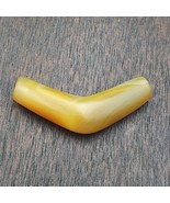 Rare ancienne perle d&#39;agate jaune en cristal du Moyen-Orient yéménite an... - $62.51 CAD