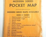 NOS Sealed Vtg 1950s Cram&#39;s Modern Series Pocket Map British Columbia Ca... - $15.10