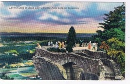 Tennessee Postcard Rock City Gardens Lovers Leap Lookout Mountain - £2.29 GBP