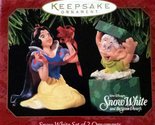 Hallmark Snow White &amp; Dopey Ornament Set of 2 - £18.39 GBP