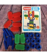 Vintage Playskool BRISTLE BLOCKS Building Toys #814 27 Piece Set Complet... - $24.66 CAD