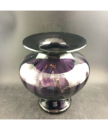 Purple Amethyst Art Glass Vase 8&quot; Tall, Cased, Sharon Fowler Co - $48.00
