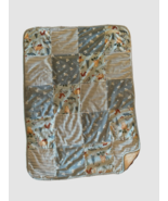 Gerber Modern Moments Baby Patchwork Blue Bear Plush Sherpa Blanket Wood... - $237.71 MXN