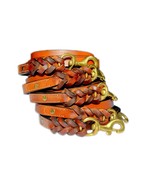 Leather Braided Dog Leash,Heavy Duty  Brown 6ft x 3/4 &quot; Bulk Pack Of  5 - $311.74 CAD