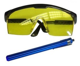Professional Grade UV Leak Detection Dye Glasses &amp; Black Light Kit #3530 - £4.61 GBP