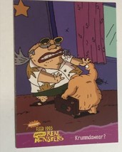 Aaahh Real Monsters Trading Card 1995  #11 Krummdawear - $1.97