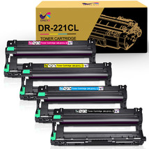 4 Pack Dr-221Cl Dr221Cl Drum Unit For Brother Mfc-9130Cw Dcp-9020Cdw Tn-221 - £71.30 GBP