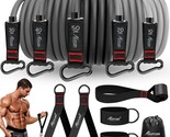 Workout Bands With Door Anchors And Ankle Straps, Handles For Resistance - £28.09 GBP