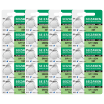 Seizaiken 391 SR1120W 1.55V 0%Hg Silver Oxide Watch Battery (20 Batteries) - $15.15