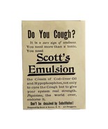 Scott&#39;s Emulsion Cough Medicine 1894 Advertisement Victorian Medical ADB... - $27.41 CAD