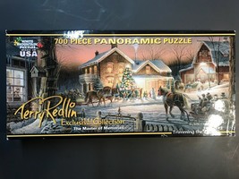Terry Redlin Exclusive Collection 700 Piece Panoramic Puzzle Trimming Th... - $49.99