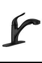 Moen 87557BL Brecklyn Matte black one-handle low arc pullout kitchen faucet - $1,677.30 MXN