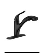 Moen 87557BL Brecklyn Matte black one-handle low arc pullout kitchen faucet - $88.11
