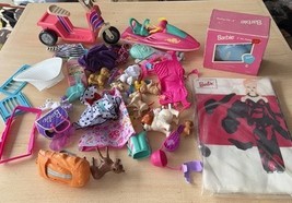 Barbie Vintage Lot Bike Pump, Jet Ski, Scooter, Misc. Pets, Pieces &amp; Tab... - $18.10