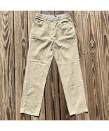Tommy Hilfiger Straight Leg Tommy Jeans Spell Out Logo Tan Womens Size 8 - $325.57 MXN