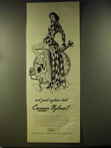 1946 Cannon Nylon Stockings Ad - Not just nylons.. But Cannon Nylons - $18.49