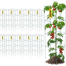 VEVOR Tomato Cages, 11.8&quot; x 11.8&quot; x 46.1&quot;, 10 Packs Square Plant Support Cages,  - $181.41