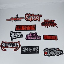 Random Lot of 10 Rock Band Patches Iron on Music Punk Roll Heavy Metal Sew Badge - £15.56 GBP