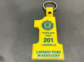 Vintage Keyring American Legion Keychain Highland Post 201 Porte-Clés Kentucky - £5.73 GBP