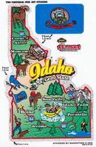 Idaho State Map Die Cut Sticker - £3.92 GBP