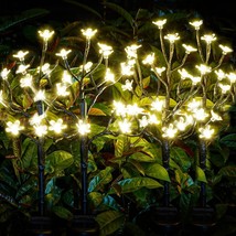 Solar Garden Lights Decorative Solar Outdoor Lights Waterproof 4Pack 80L... - £68.15 GBP