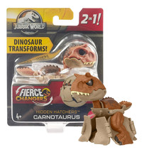 Jurassic World Fierce Changers Carnotaurus Hidden Hatcher 3&quot; Figure NIP - £9.31 GBP