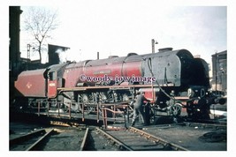 pu2765 - Engine No.46245 City of Manchester @ Camden Shed c1962 - photograph 6x4 - £2.20 GBP