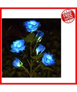 Charming 6-Flower Solar Stake Lights for Garden, Pathway, or Memorial Décor - $573.57 MXN