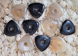Lot of 10 Exotic Real Buffalo Horn Handcrafted Guitar picks plectrums With hole - $26.00