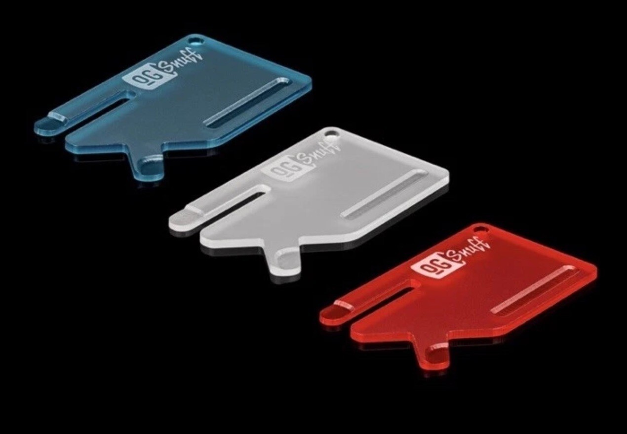 (1) One OG Snuff Card Multi Tool Translucent Blue Red or Green (UV) random color Item image 4