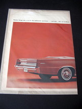 Vintage Pontiac Le Mans Full Page Color Advertisement - 1964 Pontiac Le Mans Ad - $14.99
