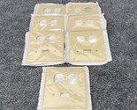 Lot of 7 -  Leviton 001-86005 Plastic Combination Wall Plate ivory color - £11.60 GBP