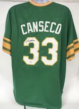 Jose Canseco Signed Autographed Oakland A&#39;s Green Baseball Jersey - PSA/DNA COA - £78.35 GBP