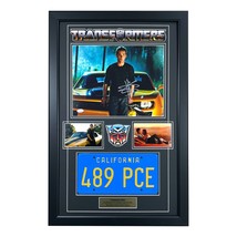 Shia LaBeouf Signed Transformers 11x14 Car License Plate Framed Collage JSA COA - £681.52 GBP