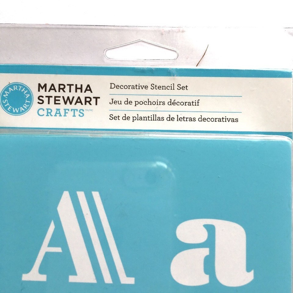 Martha Stewart 48 Stencils Alphabet Punctuation Numbers Decor Set 32274 Item image 3